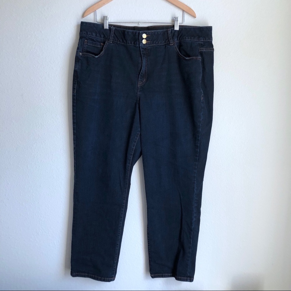 Lane Bryant Straight Leg Blue Jeans 22